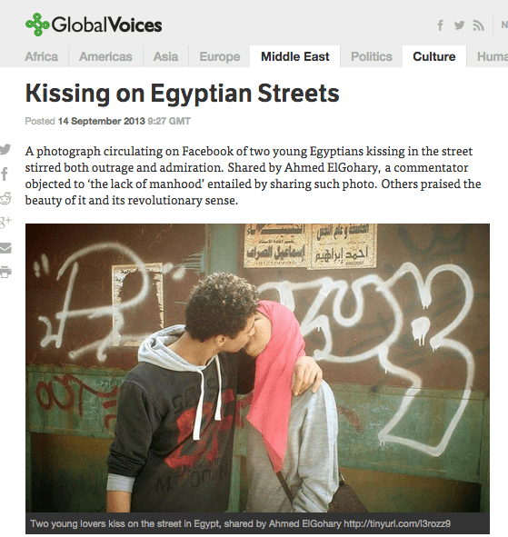 kissing on egypt
