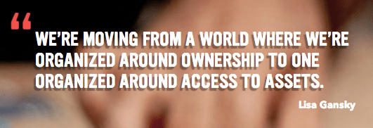 lisa gansky quote on peers