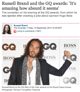russell brand and gq awards