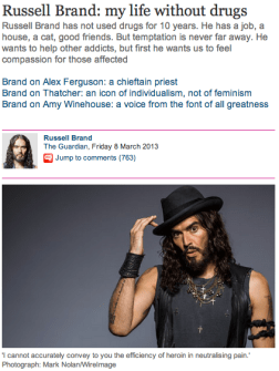 russell brand on addiction