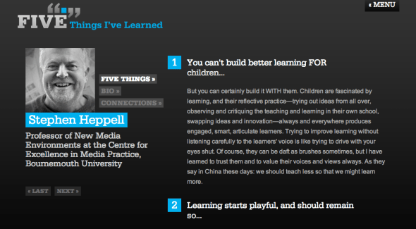 stephen heppell five things i've learned