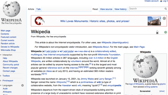 wikipedia on wikipedia