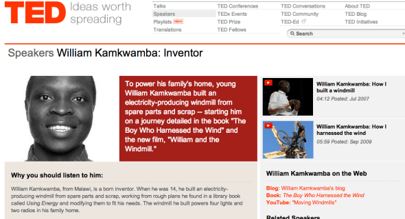 william kamkwamba on ted