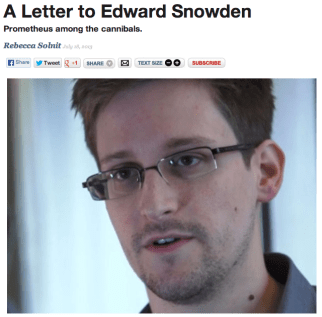 a letter to snowden