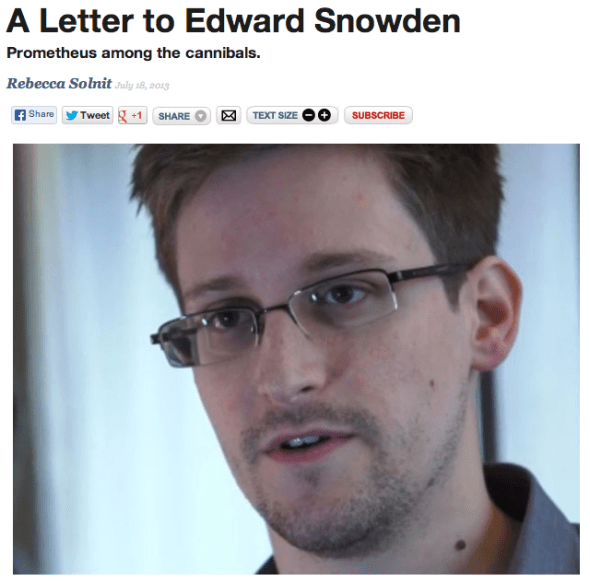 a letter to snowden