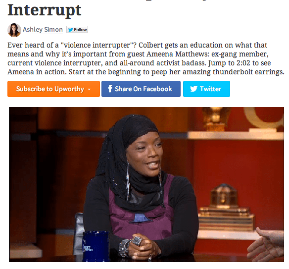 ameena on colbert