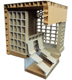 kara's cardboard tent