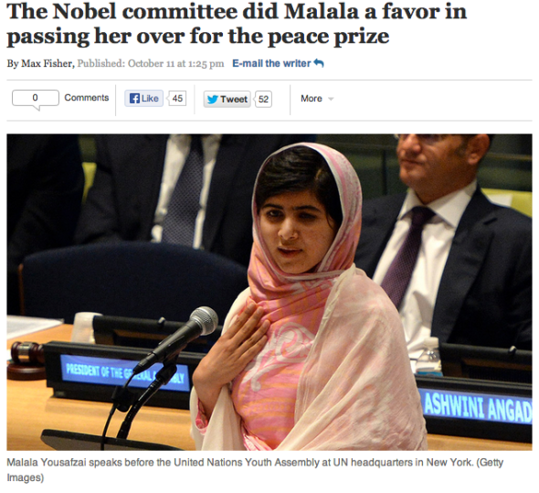 malala and noble prize