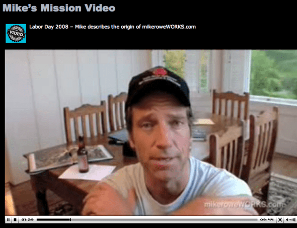 mike rowe's mission