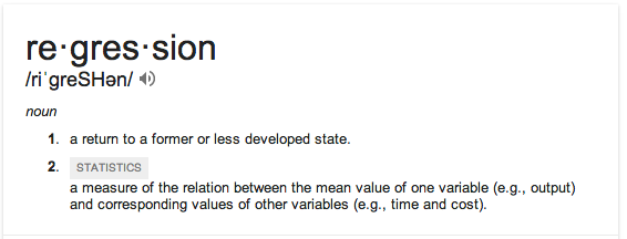 regression defn
