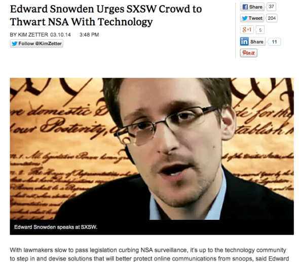snowden at sxsw