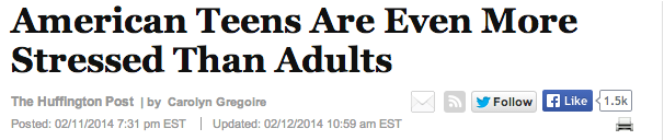 teen stress
