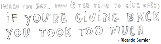 if you're giving back semler