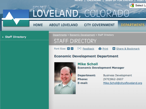 mike scholl on city site