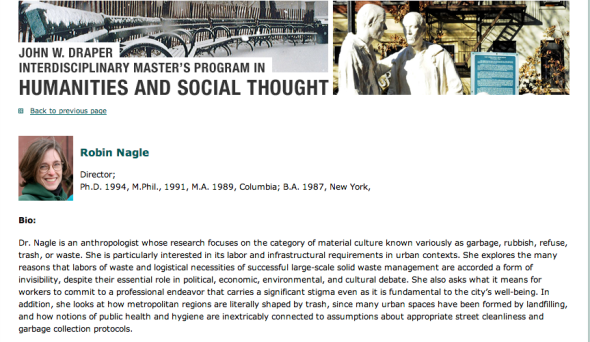 robin nagle write up