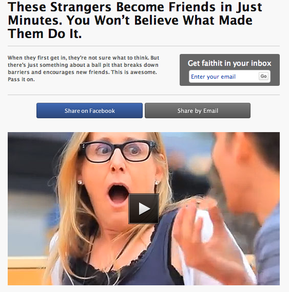 strangers in ball pit