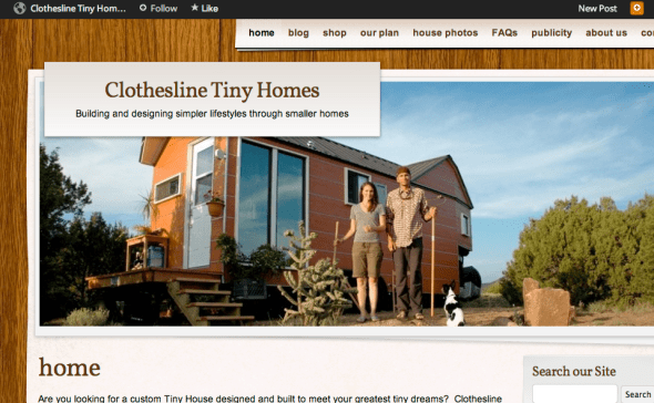 clothesline tiny homes