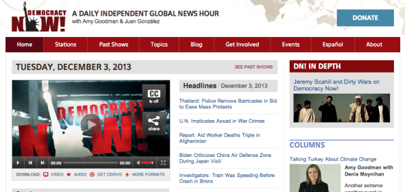 democracy now site