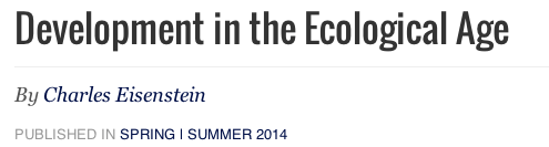 development in eco charles