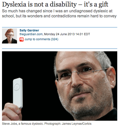 dyslexia is not a disability