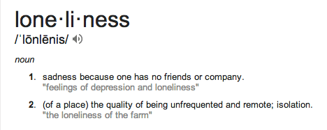 loneliness
