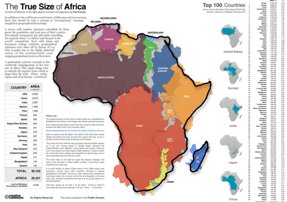 true size of africa