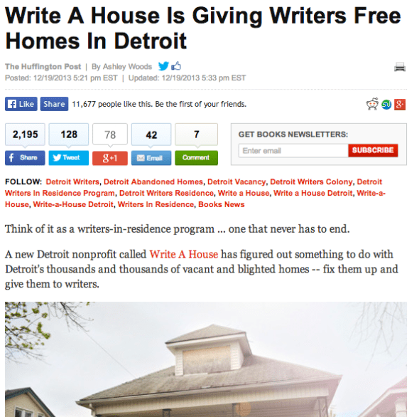 write a house post