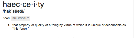 haecceity