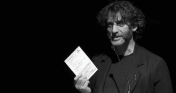 neil gaiman 3 bw