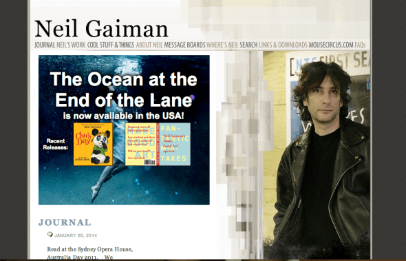 neil gaiman site