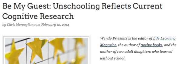 unschooling by wendy