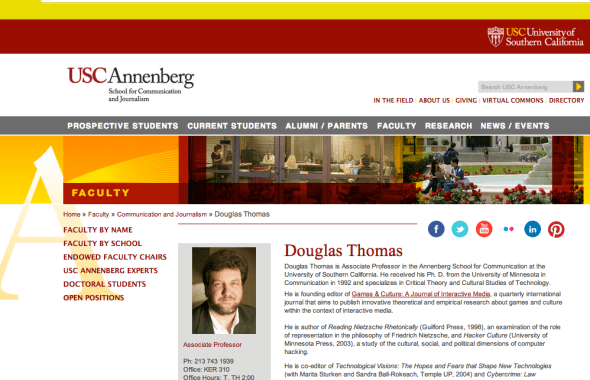 douglas thomas at usc