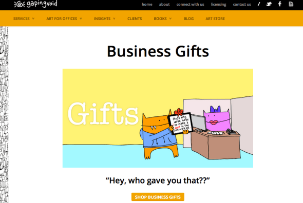 gapingvoid business gifts