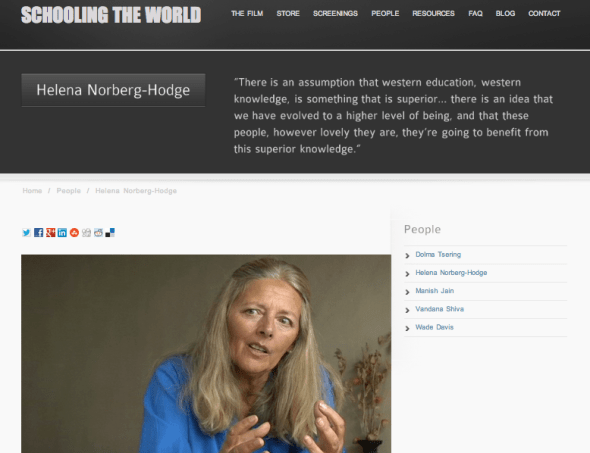 helena on schooling the world site