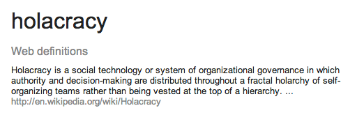 holacracy defn