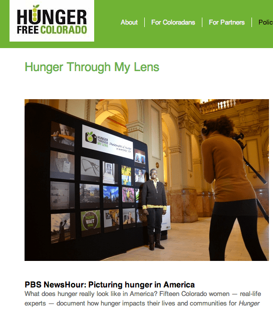 hunger through my lens