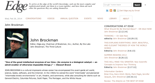 john brockman on the edge