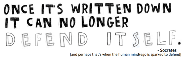 once its written defend defend