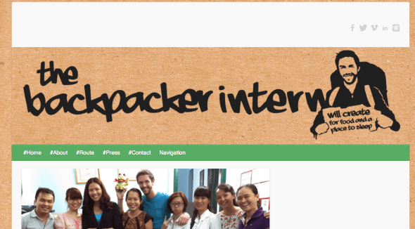 the backpacker intern