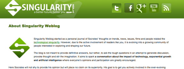 singularity blog