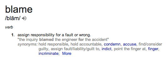 blame