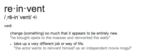 reinvent