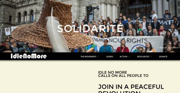 idle no more site