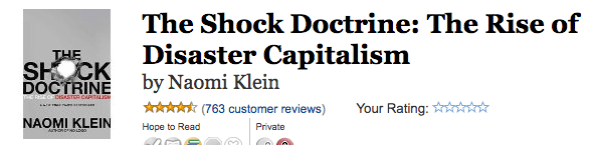 shock doctrine kindle