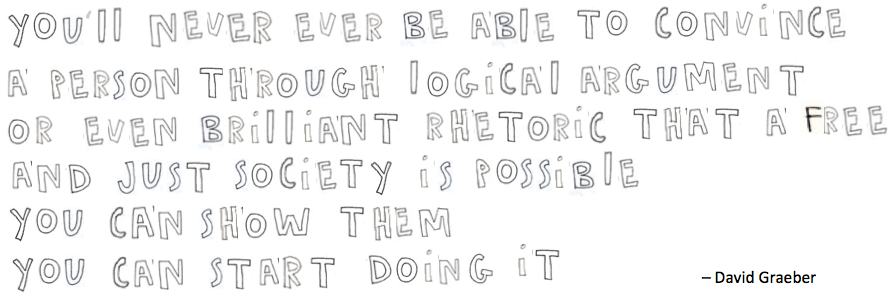never convince just do it graeber