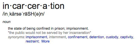 incarceration