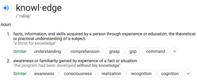 knowledge