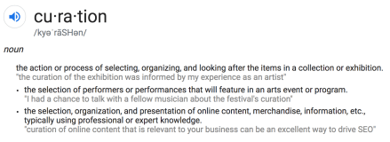 curation