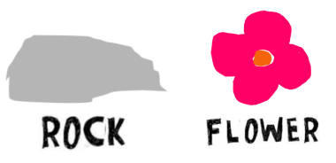rock or flower