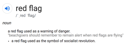 red flag